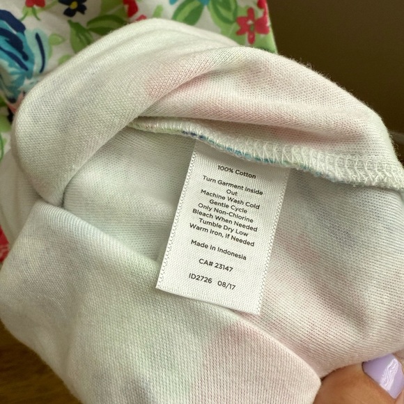 Talbots Small 100% Cotton Short Sleeve Casual Floral Dress - Picture 4 of 7